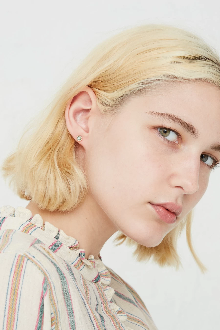 Kathryn Bentley Green Sapphire Big Dot Stud Earrings | Oroboro Collection