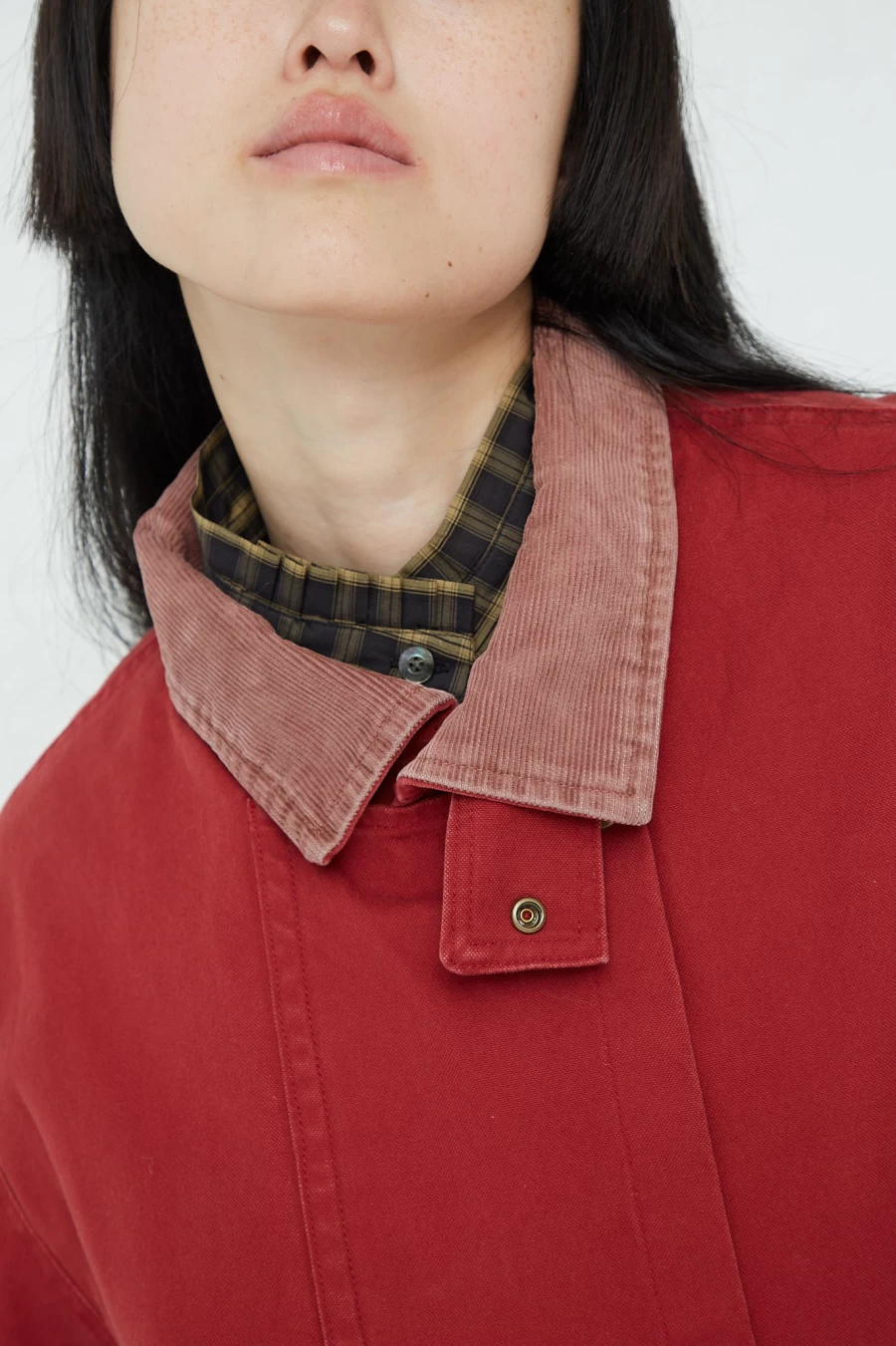 Chimala Burgundy Canvas Riding Coat | Oroboro Collection | Premium Equestrian Outerwear
