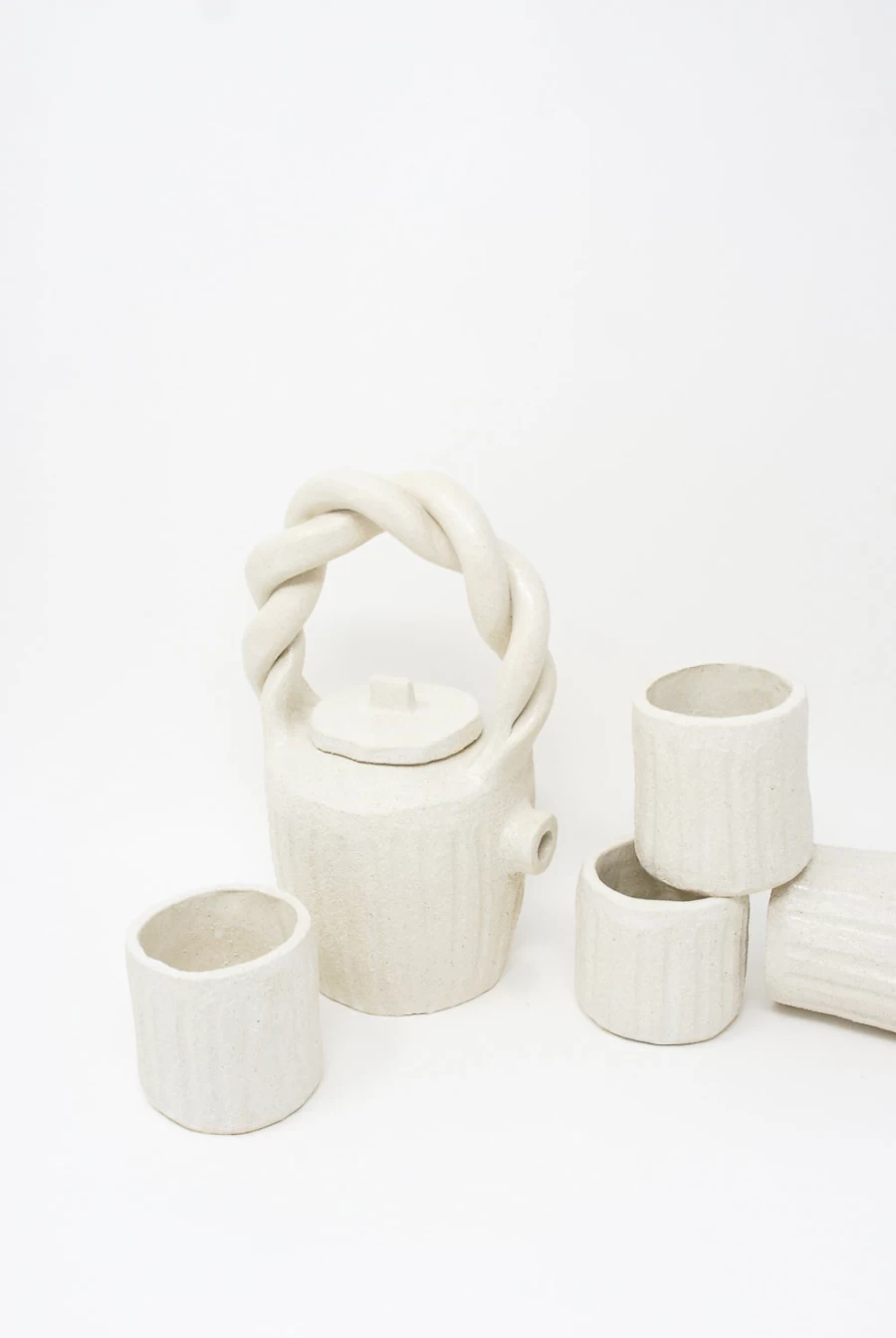 "Clandestine Ceramic Tea Cup – Handcrafted Natural Design | Oroboro Store New York"