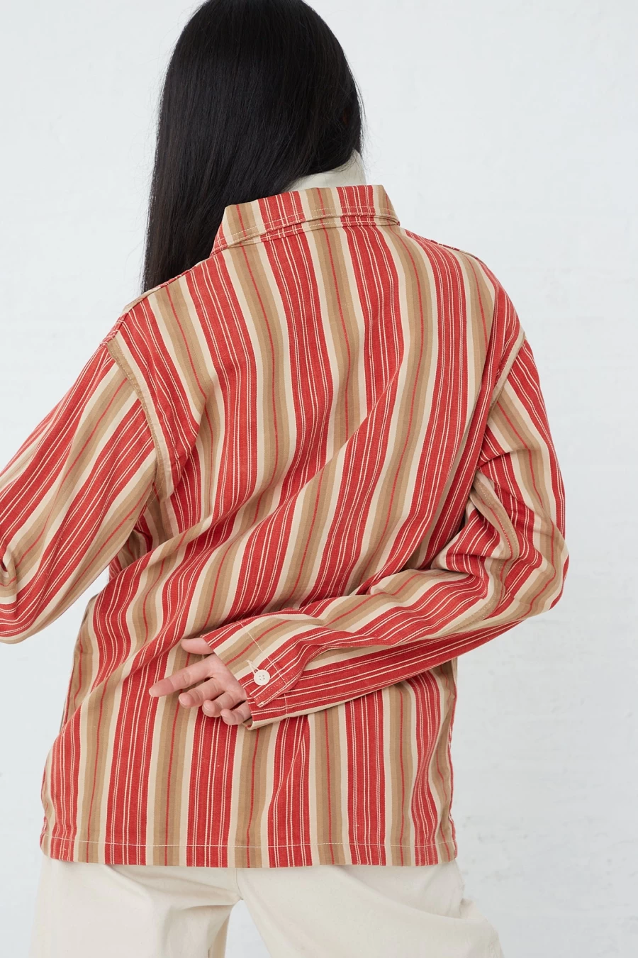 As Ever Vintage Red Stripe Henri Jacket - Retro Casual Outerwear | Oroboro Store