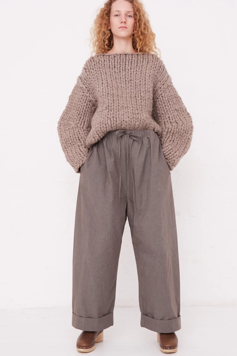 Lauren Manoogian Lead Cotton Duvet Pants - Comfortable Lounge Pants by Oroboro