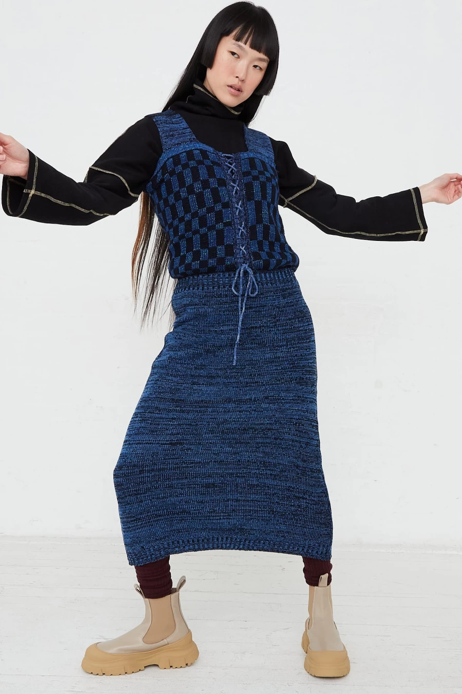Intensity Blue Optic Dress by Oroboro - Stylish Women's Fashion